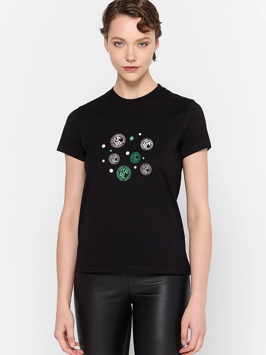 Zdjęcie produktu T-shirt z nadrukiem KARL LAGERFELD czarny