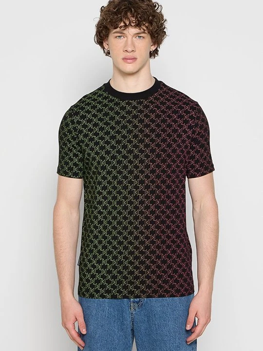 Zdjęcie produktu T-shirt z nadrukiem KARL LAGERFELD czarny