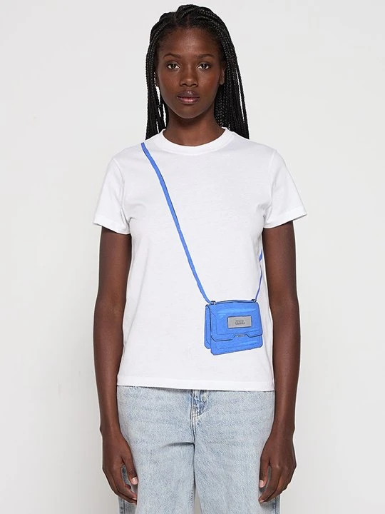 Zdjęcie produktu T-shirt z nadrukiem KARL LAGERFELD biały