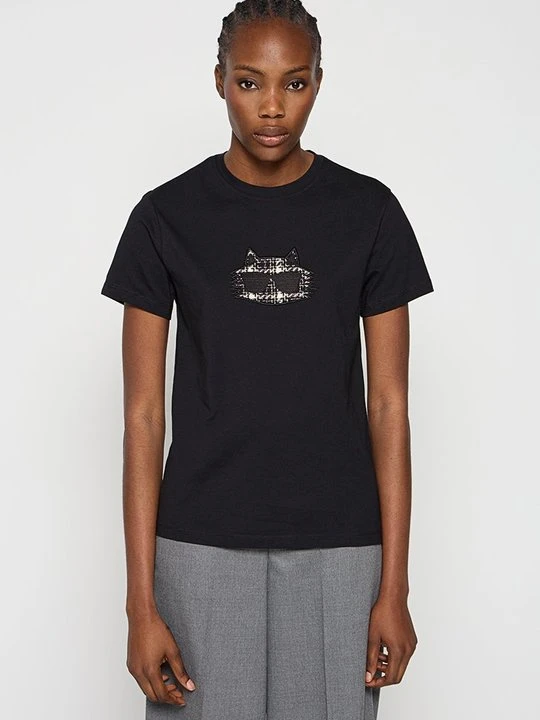 Zdjęcie produktu T-shirt z nadrukiem KARL LAGERFELD czarny