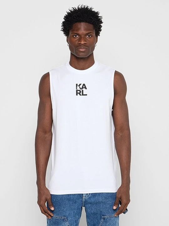 Zdjęcie produktu T-shirt z nadrukiem KARL LAGERFELD biały