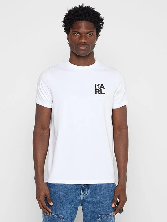 Zdjęcie produktu T-shirt z nadrukiem KARL LAGERFELD biały