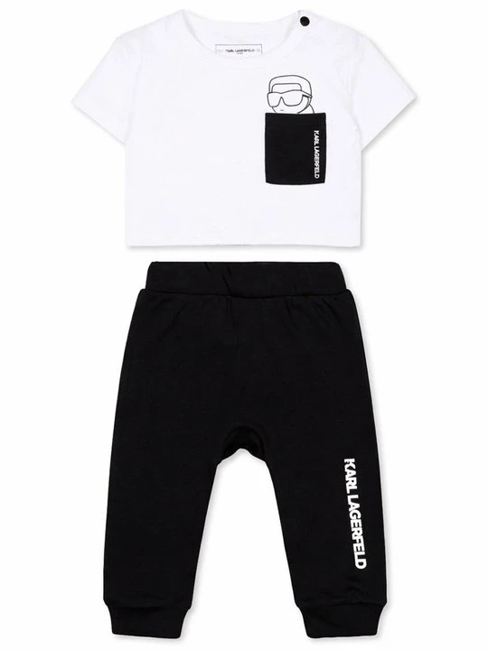 Zdjęcie produktu T-shirt z nadrukiem KARL LAGERFELD biały