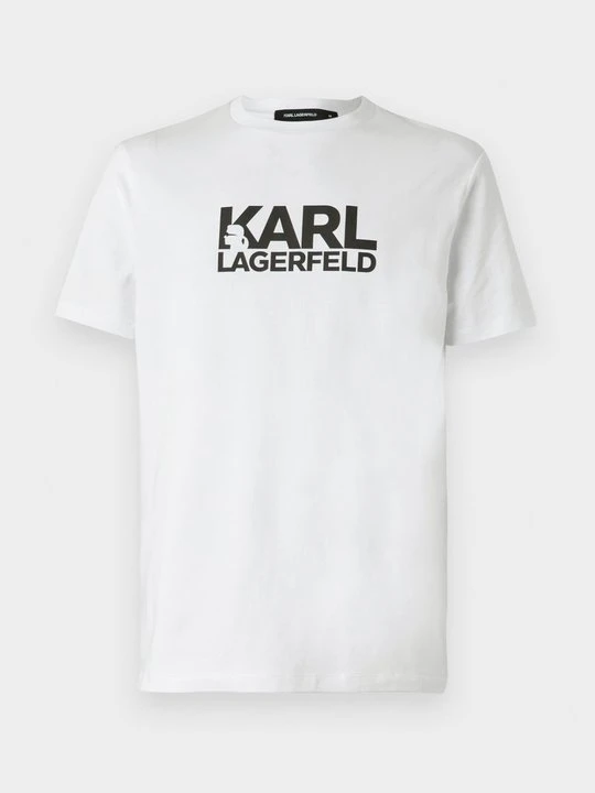 Zdjęcie produktu T-shirt z nadrukiem KARL LAGERFELD biały
