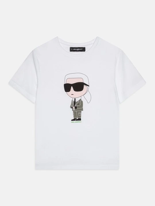 Zdjęcie produktu T-shirt z nadrukiem KARL LAGERFELD biały