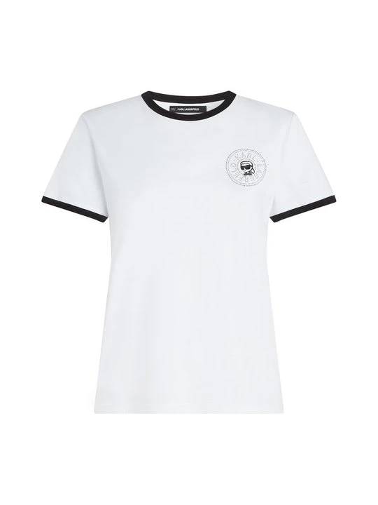 Zdjęcie produktu T-shirt z nadrukiem KARL LAGERFELD czarny