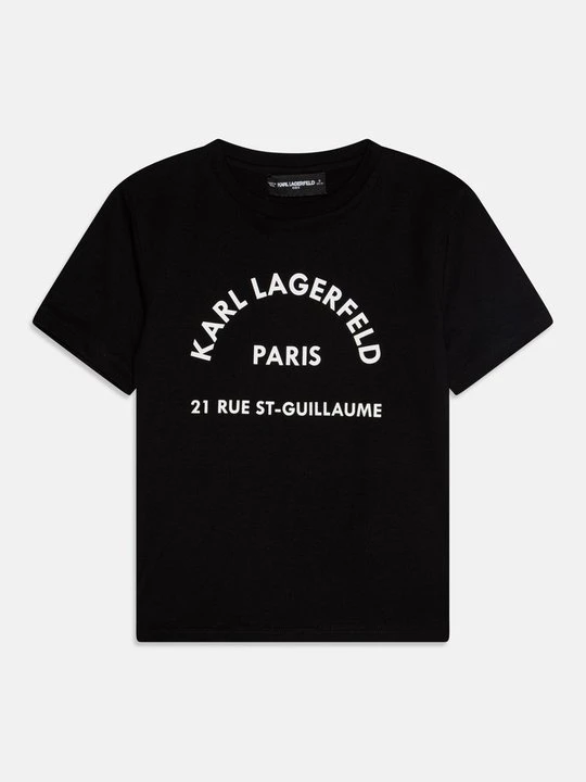 Zdjęcie produktu T-shirt z nadrukiem KARL LAGERFELD czarny