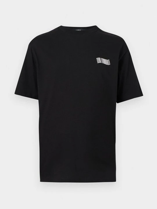Zdjęcie produktu T-shirt z nadrukiem KARL LAGERFELD czarny