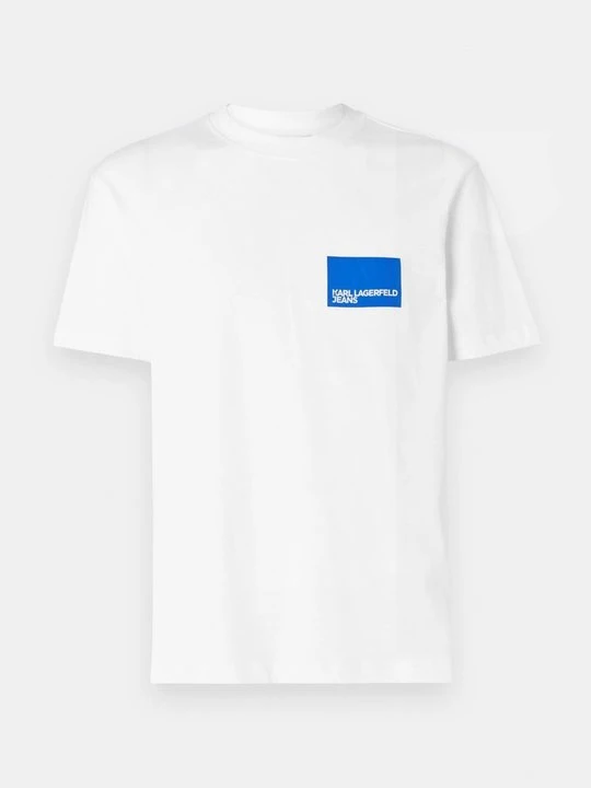 Zdjęcie produktu T-shirt z nadrukiem KARL LAGERFELD biały