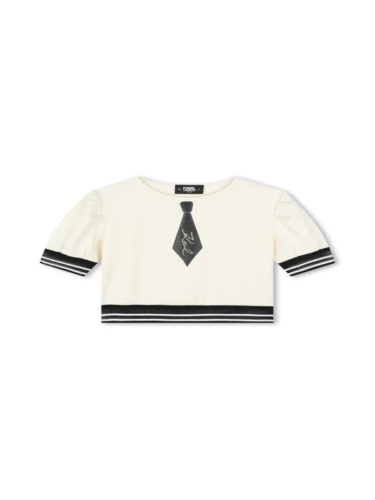 Zdjęcie produktu T-shirt z nadrukiem KARL LAGERFELD biały