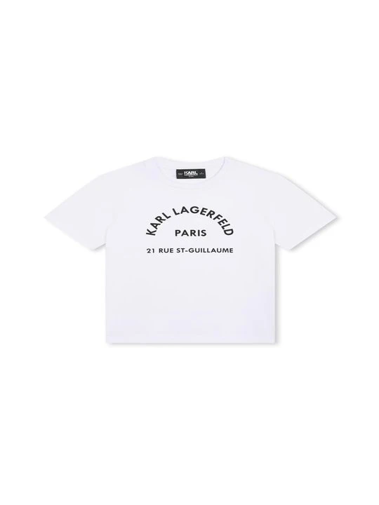 Zdjęcie produktu T-shirt z nadrukiem KARL LAGERFELD biały