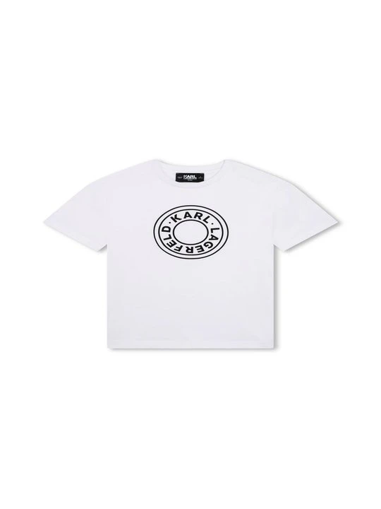 Zdjęcie produktu T-shirt z nadrukiem KARL LAGERFELD biały