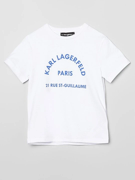 Zdjęcie produktu T-shirt z nadrukiem KARL LAGERFELD biały