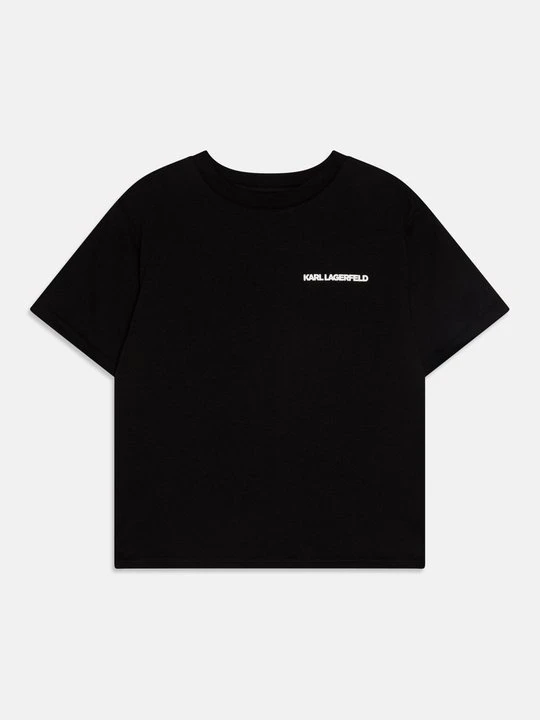 Zdjęcie produktu T-shirt z nadrukiem KARL LAGERFELD czarny