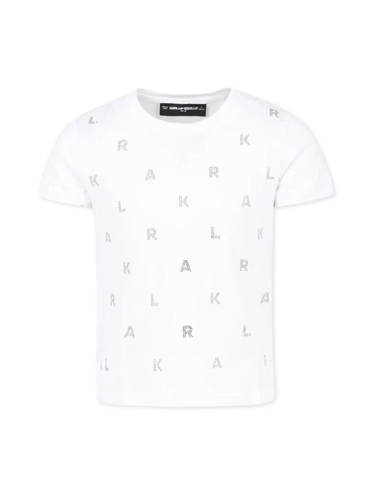 Zdjęcie produktu T-shirt z nadrukiem KARL LAGERFELD biały