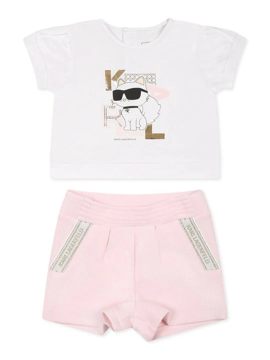 Zdjęcie produktu T-shirt z nadrukiem KARL LAGERFELD biały