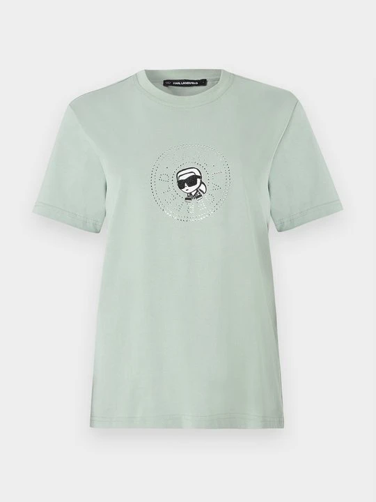 Zdjęcie produktu T-shirt z nadrukiem KARL LAGERFELD szary