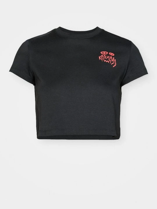 Zdjęcie produktu T-shirt z nadrukiem Karma8a czarny
