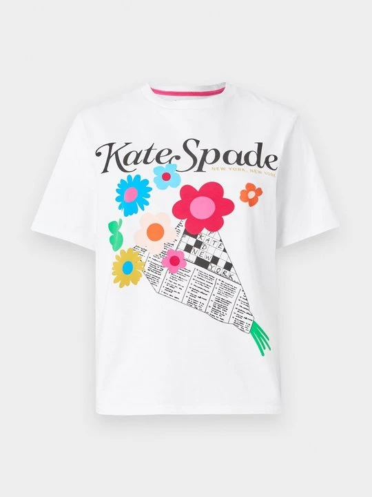 Zdjęcie produktu T-shirt z nadrukiem Kate Spade biały