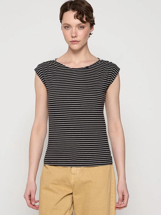 Zdjęcie produktu T-shirt z nadrukiem khujo czarny