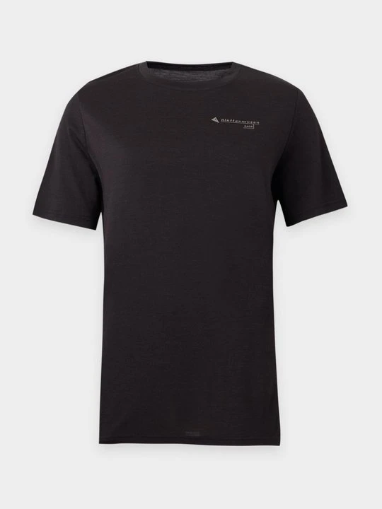 Zdjęcie produktu T-shirt z nadrukiem Klättermusen czarny melanż