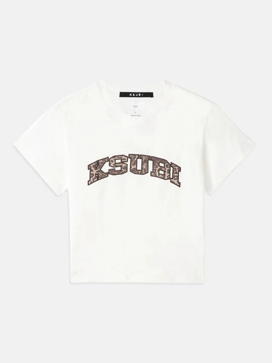 Zdjęcie produktu T-shirt z nadrukiem KSUBI mleczny
