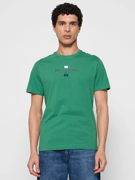 Zdjęcie produktu T-shirt z nadrukiem La Martina zielony