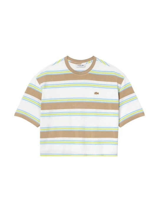 Zdjęcie produktu T-shirt z nadrukiem Lacoste biały