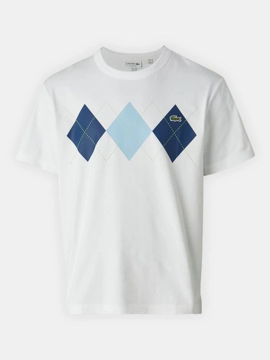 Zdjęcie produktu T-shirt z nadrukiem Lacoste biały