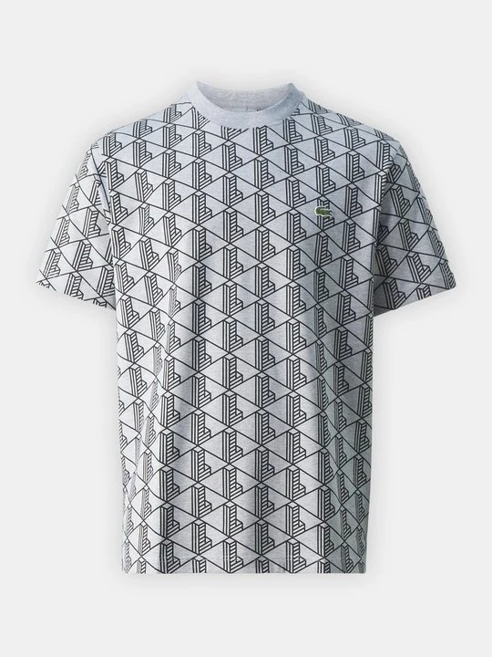 Zdjęcie produktu T-shirt z nadrukiem Lacoste jasnoszary