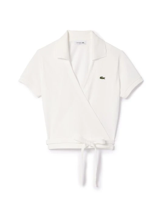Zdjęcie produktu T-shirt z nadrukiem Lacoste biały