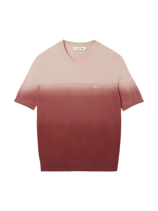 Zdjęcie produktu T-shirt z nadrukiem Lacoste brązowy