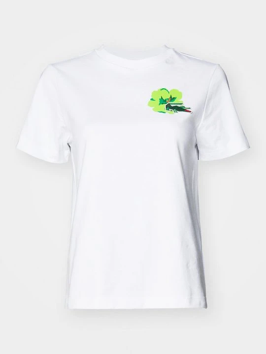 Zdjęcie produktu T-shirt z nadrukiem Lacoste biały