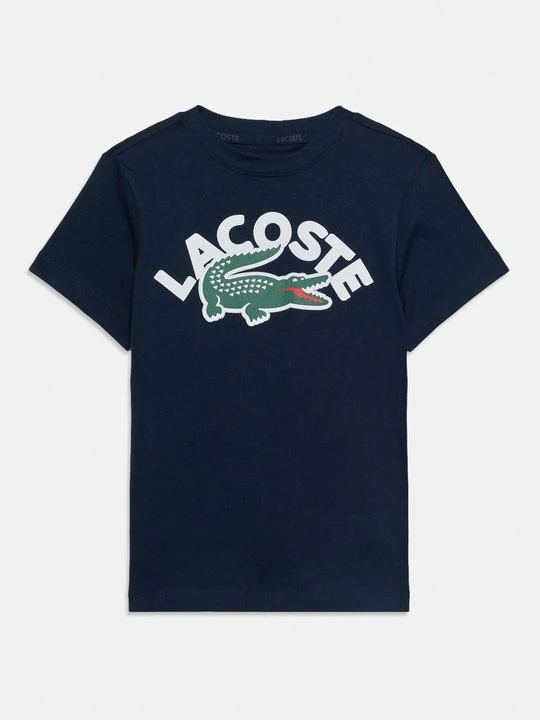 Zdjęcie produktu T-shirt z nadrukiem Lacoste granatowy