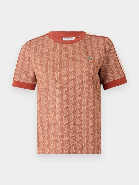 Zdjęcie produktu T-shirt z nadrukiem Lacoste pomarańczowy