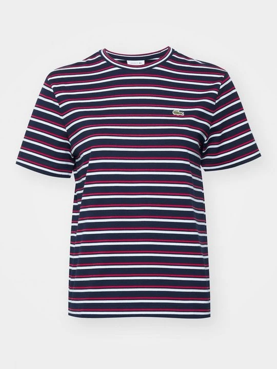Zdjęcie produktu T-shirt z nadrukiem Lacoste granatowy