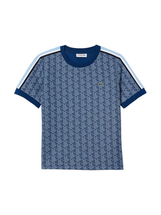 Zdjęcie produktu T-shirt z nadrukiem Lacoste niebieski