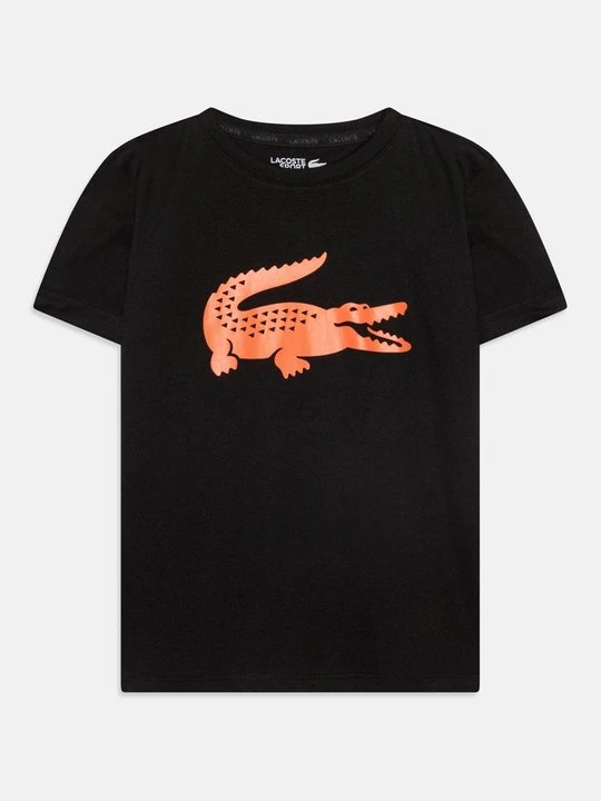 Zdjęcie produktu T-shirt z nadrukiem Lacoste czarny