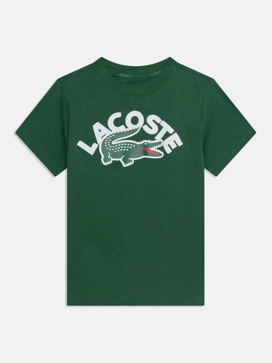 Zdjęcie produktu T-shirt z nadrukiem Lacoste zielony