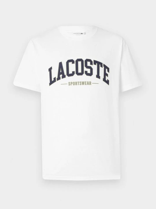 Zdjęcie produktu T-shirt z nadrukiem Lacoste biały