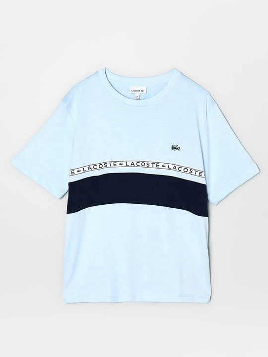 Zdjęcie produktu T-shirt z nadrukiem Lacoste niebieski