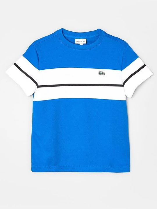 Zdjęcie produktu T-shirt z nadrukiem Lacoste niebieski