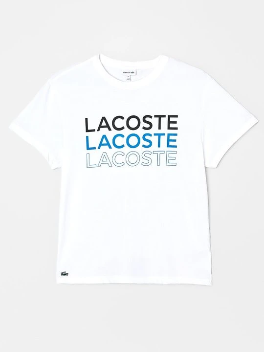 Zdjęcie produktu T-shirt z nadrukiem Lacoste biały