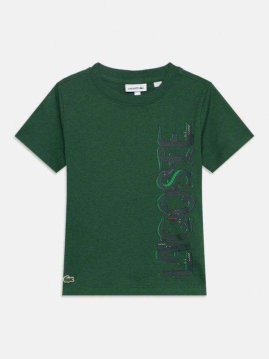 Zdjęcie produktu T-shirt z nadrukiem Lacoste zielony