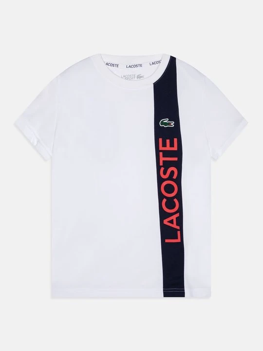 Zdjęcie produktu T-shirt z nadrukiem Lacoste biały