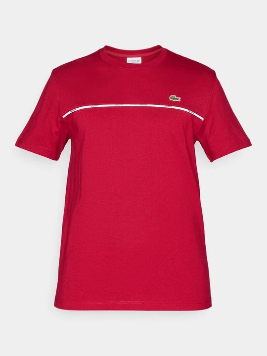 Zdjęcie produktu T-shirt z nadrukiem Lacoste bordowy