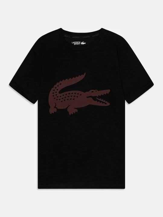 Zdjęcie produktu T-shirt z nadrukiem Lacoste czarny
