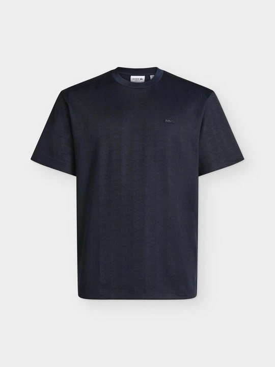 Zdjęcie produktu T-shirt z nadrukiem Lacoste granatowy