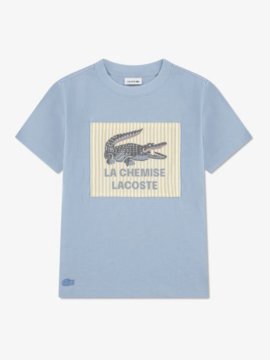 Zdjęcie produktu T-shirt z nadrukiem Lacoste jasnoniebieski