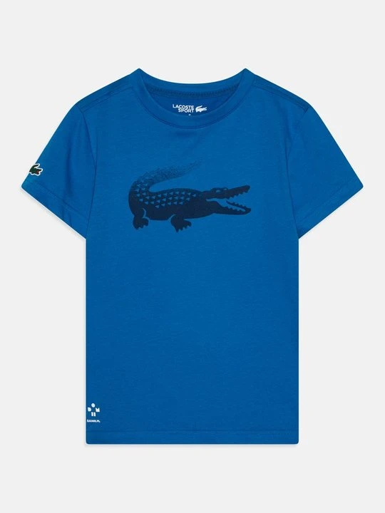 Zdjęcie produktu T-shirt z nadrukiem Lacoste niebieski